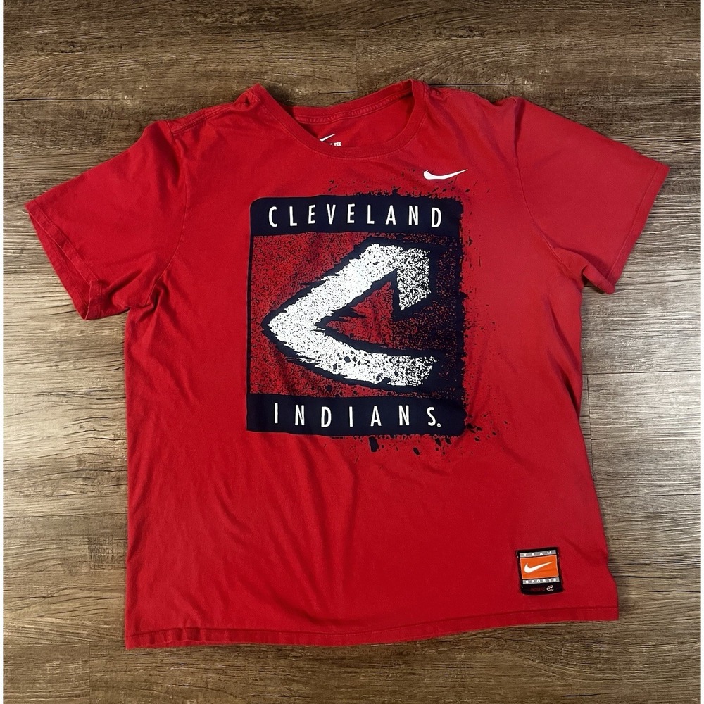 MLB‎ Cleveland Indians Nike Tee Men's X Large Team T-Shirt E34